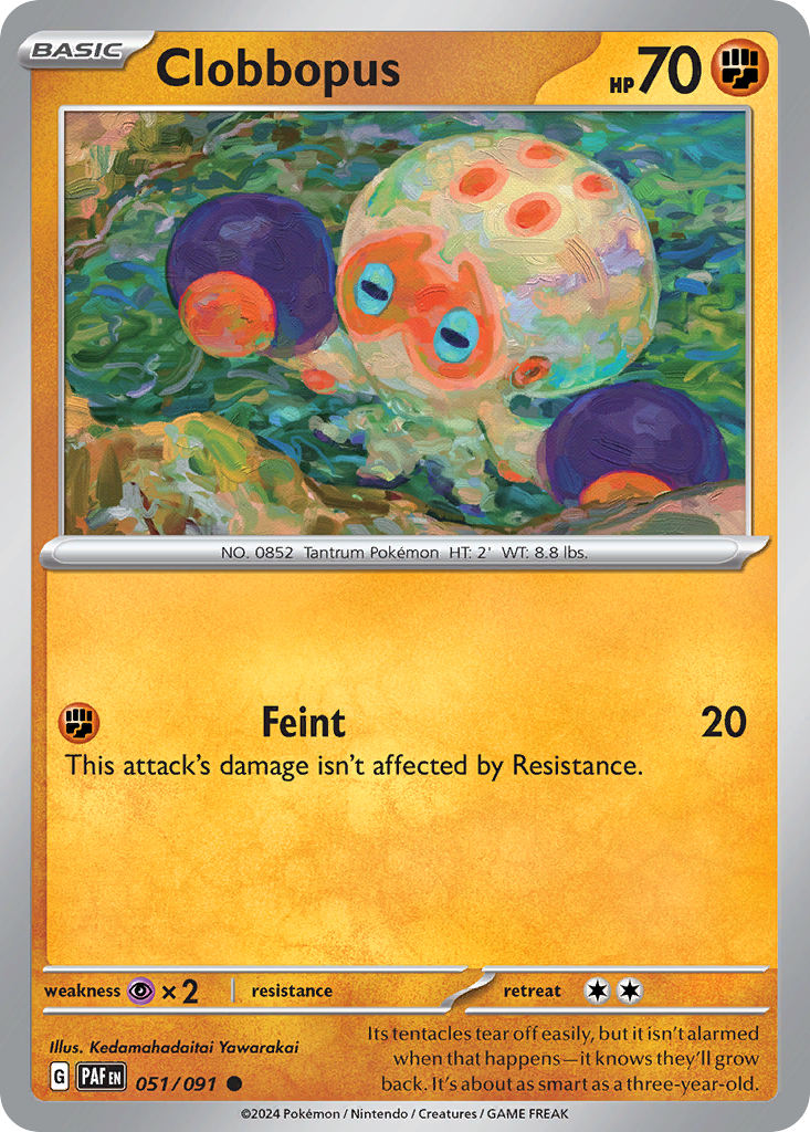 Paldean Fates Clobbopus #51/91